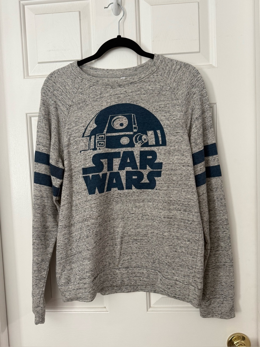 Star Wars women’s Grey Pullover Sweatshirt with Navy Graphic